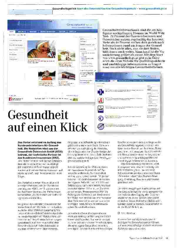 Vorschauseite 1: Gesundheit auf einen Klick