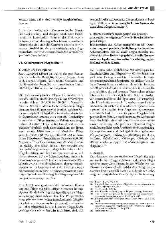 Vorschauseite 5: Kammern der Berufsständischen Selbstverwaltung in der Europäischen Union im Lichte des deutschen und europäischen Rechts (2. Teil)