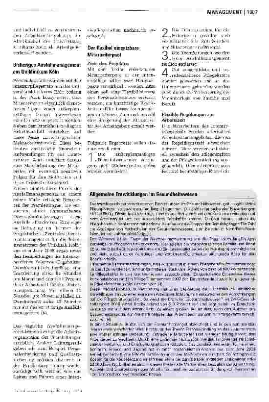 Vorschauseite 2: Der flexible Mitarbeiterpool in der Intensivpflege