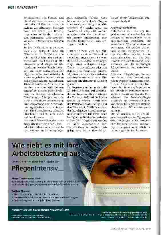 Vorschauseite 3: Der flexible Mitarbeiterpool in der Intensivpflege