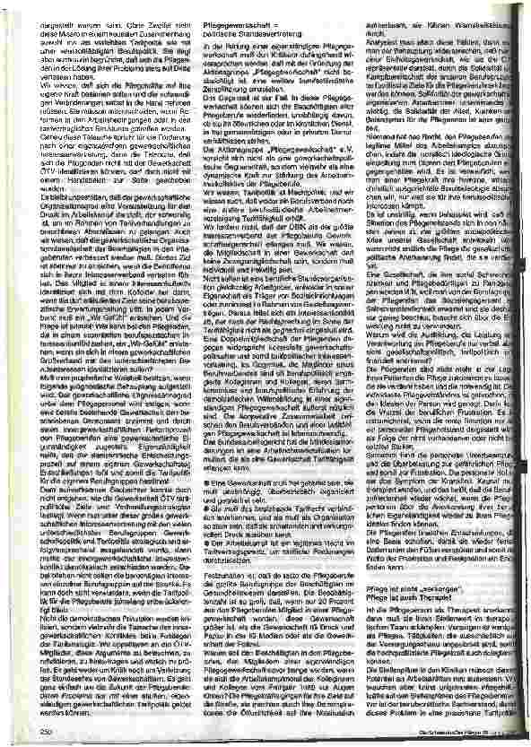 Vorschauseite 2: Grundsätze einer eigenständigen Pflegegewerkschaft