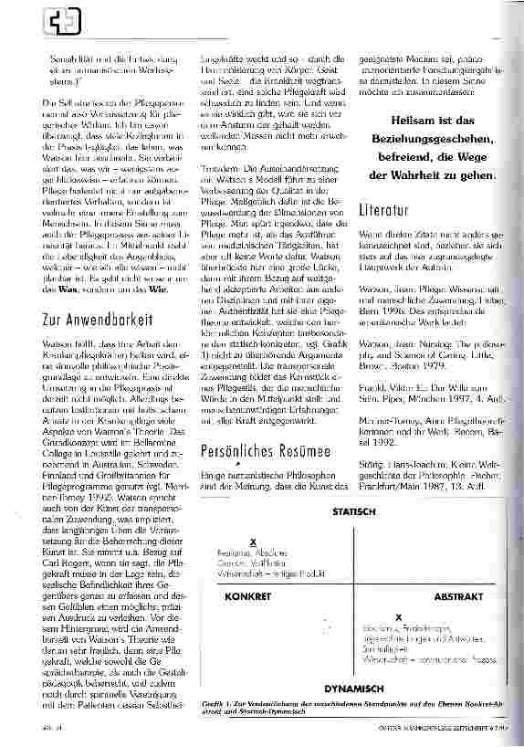 Vorschauseite 3: Respekt für Wunder und Geheimnisse des Lebens zur Pflegetheorie von Jean Watson
