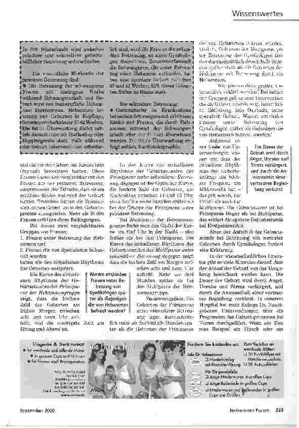 Vorschauseite 2: HILFE WÄHREND DER NORMALEN GEBURTStandpunkte der Weltgesundheitsorganisation (WHO)
