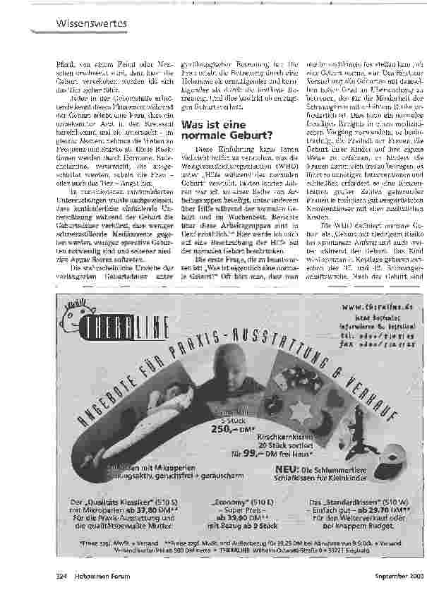 Vorschauseite 3: HILFE WÄHREND DER NORMALEN GEBURTStandpunkte der Weltgesundheitsorganisation (WHO)