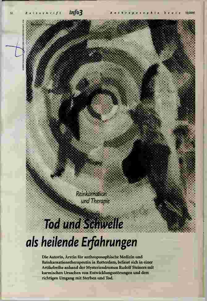 Vorschauseite 1: Tod und Schwelle als heilende Erfahrungen Reinkarnation und Therapie
