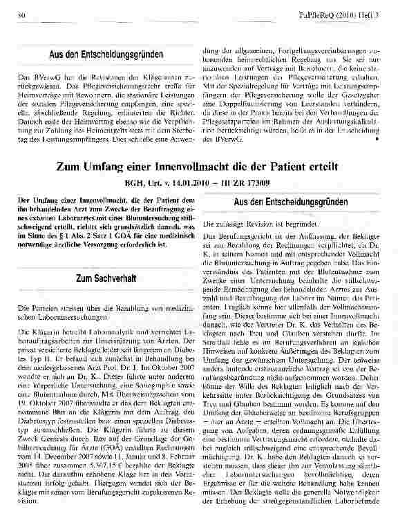 Vorschauseite 2: Heimvertrag endet stets mit Tod des PflegeleistungsempfängersBVerwG, Urt. v. 02.06.2010 - 8 C 24.09