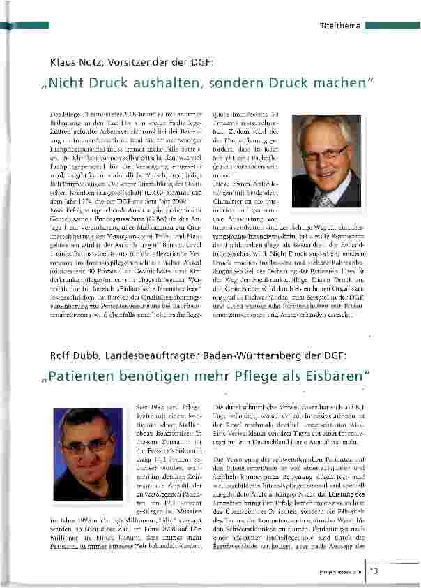 Vorschauseite 2: Sichere Patientenversorgung erfordert kompetente Pflegepräsenz