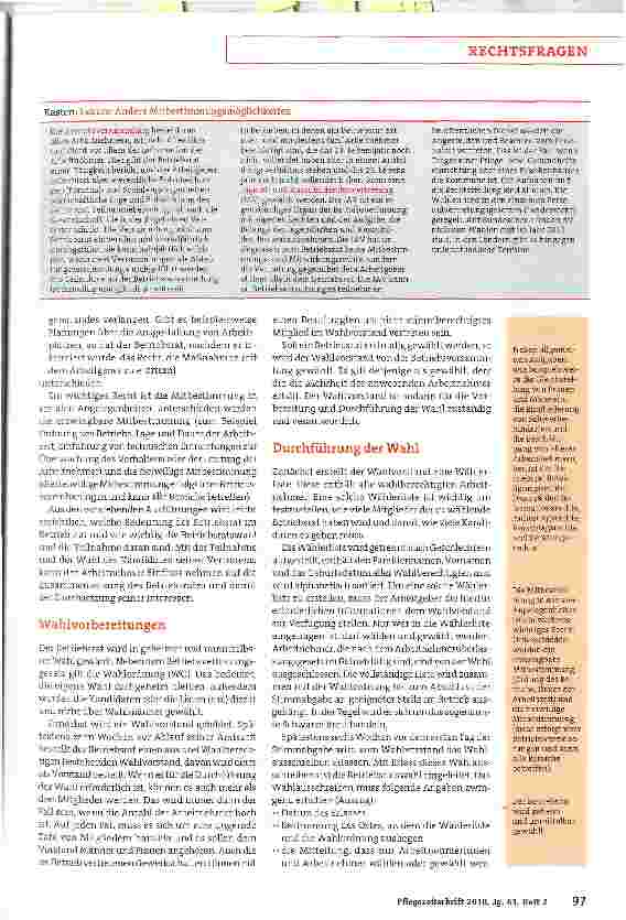 Vorschauseite 2: Soziale Mitbestimmung möglich