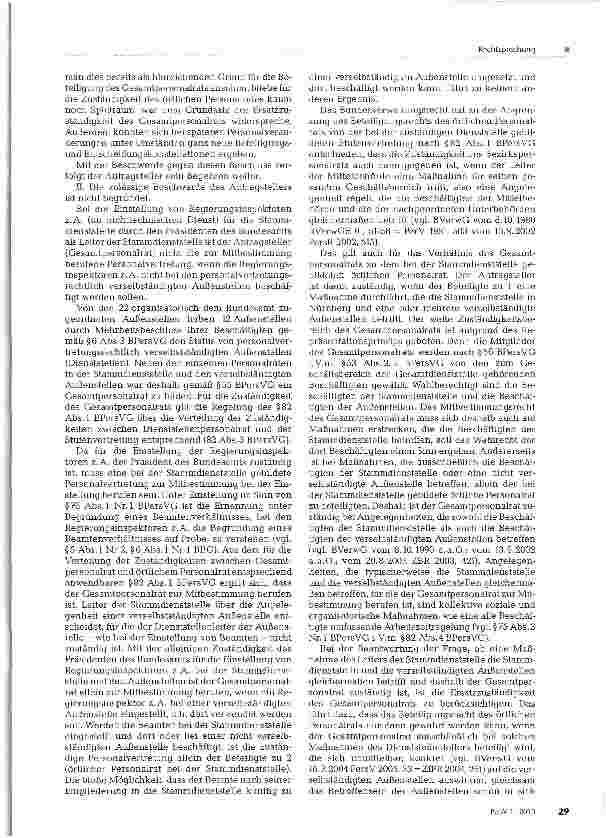 Vorschauseite 2: Mitbestimmungsrecht des Gesamtpersonalrats bei Einstellung