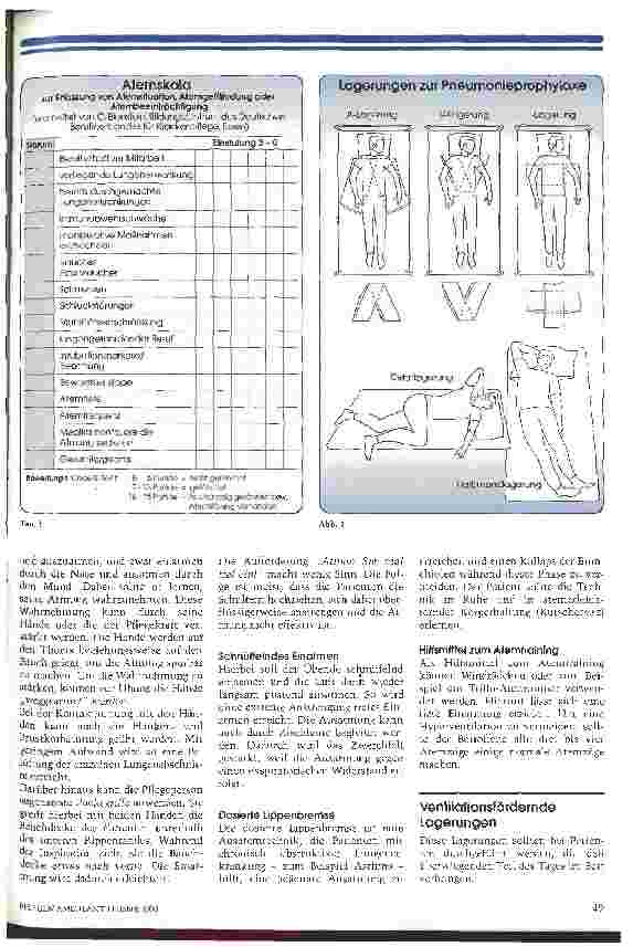 Vorschauseite 2: Aktivierende Hilfe beim Atmen Maßnahmen zur Pneumonieund Atelektaseprophylaxe
