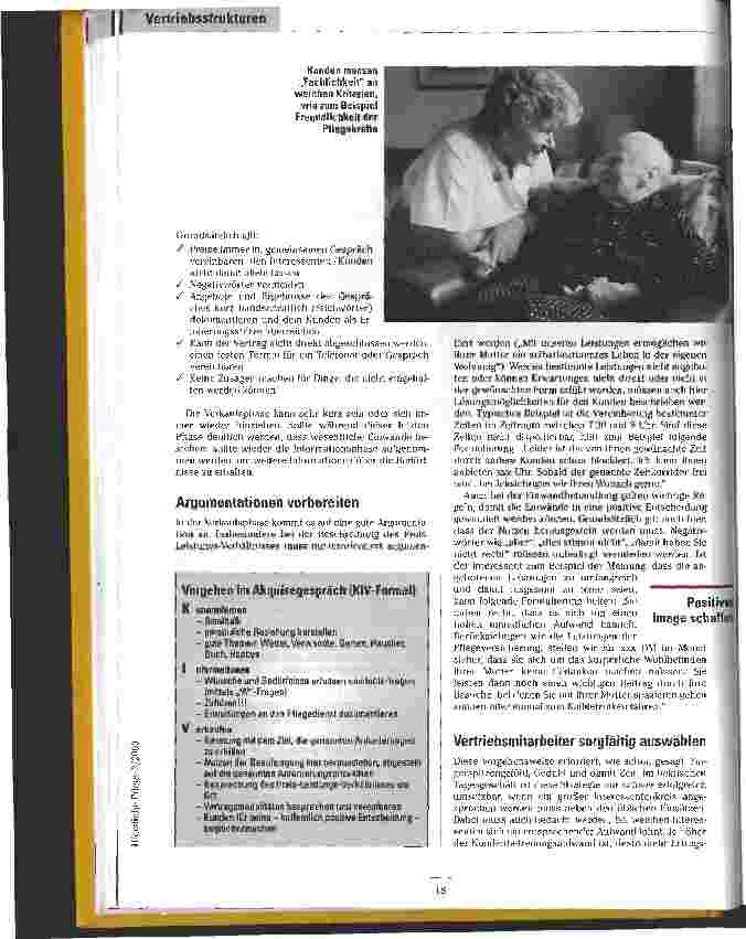 Vorschauseite 5: Vertrieb ambulanter Leistungen Neue Ansätze sichern das Unternehmen