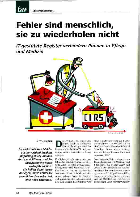Vorschauseite 1: Fehler sind menschlich, sie zu wiederholen nicht