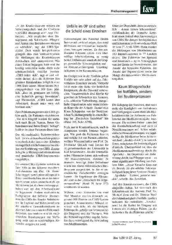 Vorschauseite 4: Fehler sind menschlich, sie zu wiederholen nicht