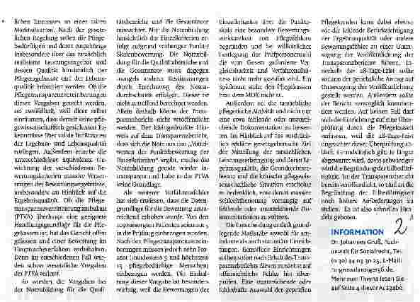 Vorschauseite 2: Notengebung ist nicht transparent