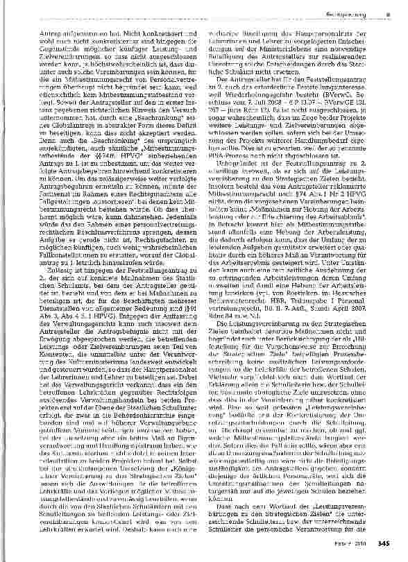 Vorschauseite 3: Mitbestimmung bei Zielvereinbarung mit Schulleitung