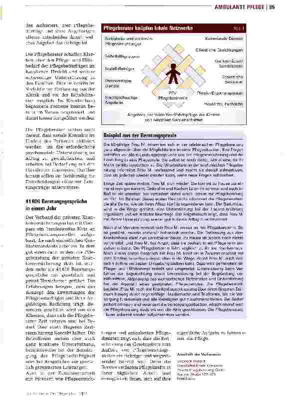 Vorschauseite 2: Berater sichern die Versorgungsstrukturen