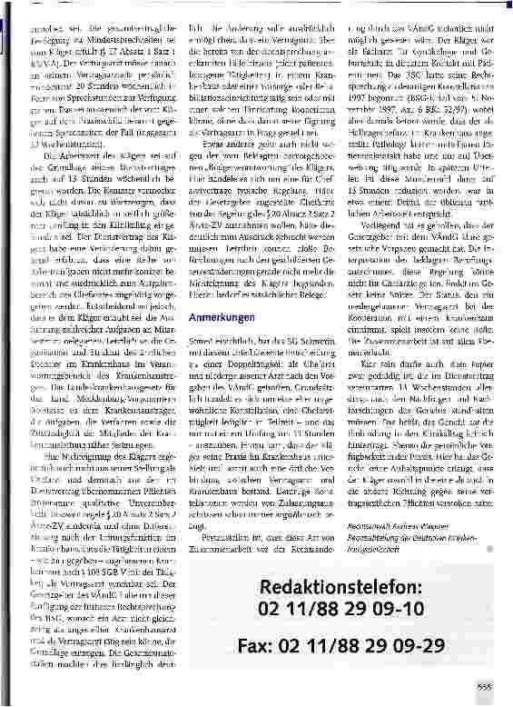 Vorschauseite 2: Vertragsarzt als Teilzeitchefarzt
