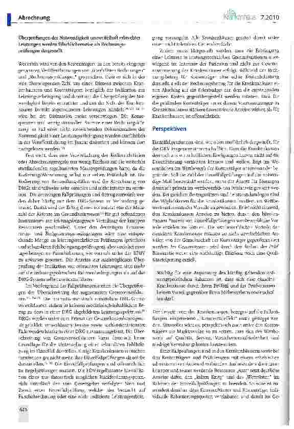 Vorschauseite 6: Abrechnungsbetrug der Krankenhäuser?