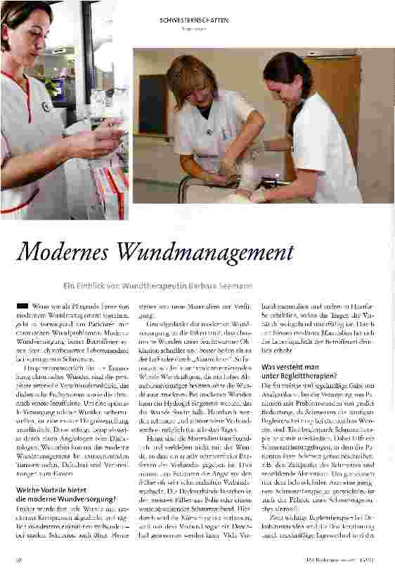Vorschauseite 1: Modernes Wundmanagement