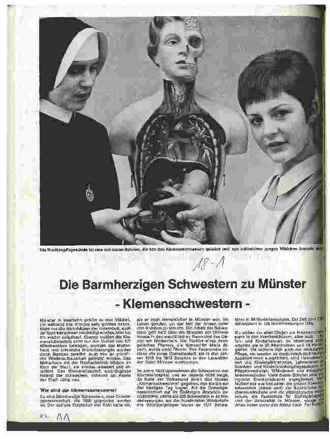 Vorschauseite 1: Die Barmherzigen Schwestern zu Münster - Klemensschwestern -