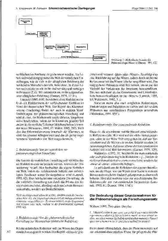 Vorschauseite 3: Erkenntnistheoretische Überlegungen zur phänomenologischen Pflegeforschung