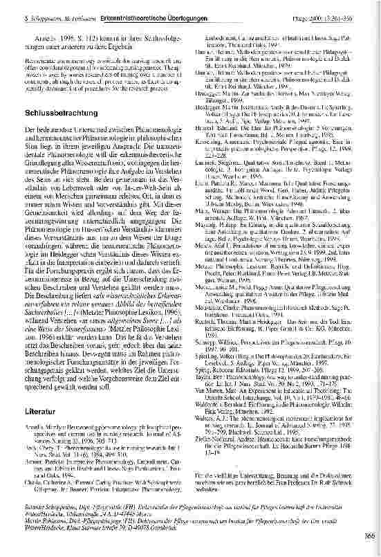 Vorschauseite 6: Erkenntnistheoretische Überlegungen zur phänomenologischen Pflegeforschung