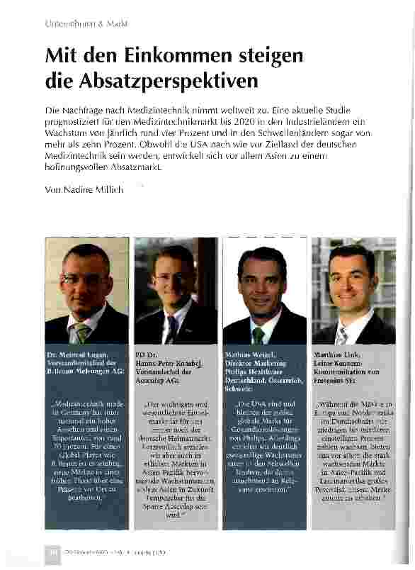 Vorschauseite 1: Mit den Einkommen steigen die Absatzperspektiven