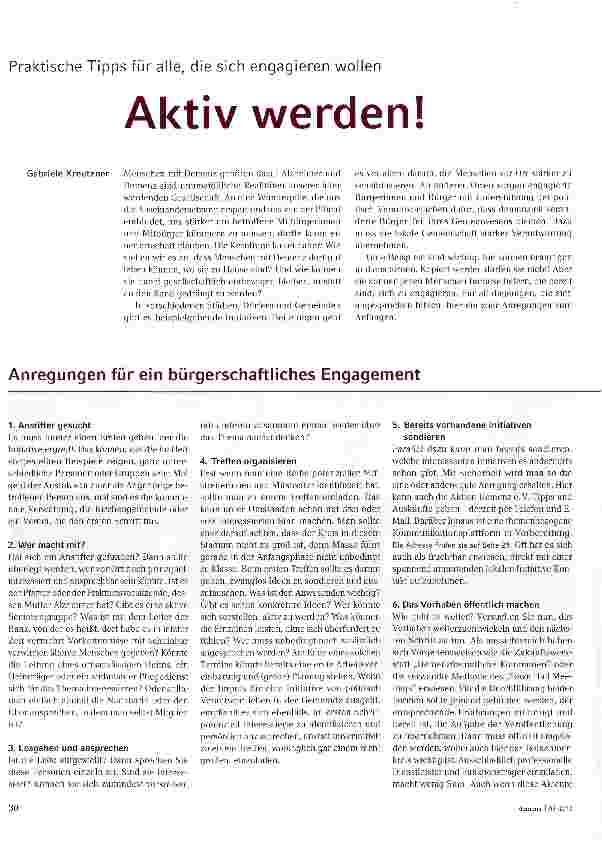 Vorschauseite 1: Aktiv werden!