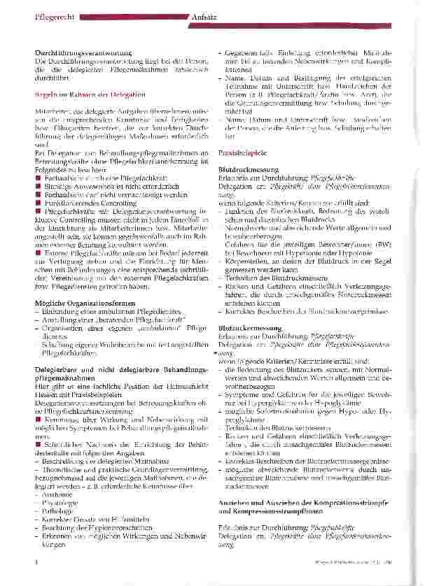 Vorschauseite 3: Rechtssicherheit in der Behandlungspflege in Komplexeinrichtungen