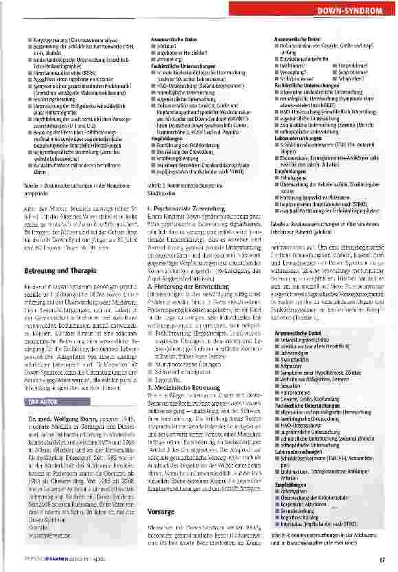 Vorschauseite 2: Medizinische Betreuung von Kindern mit Down-Syndrom