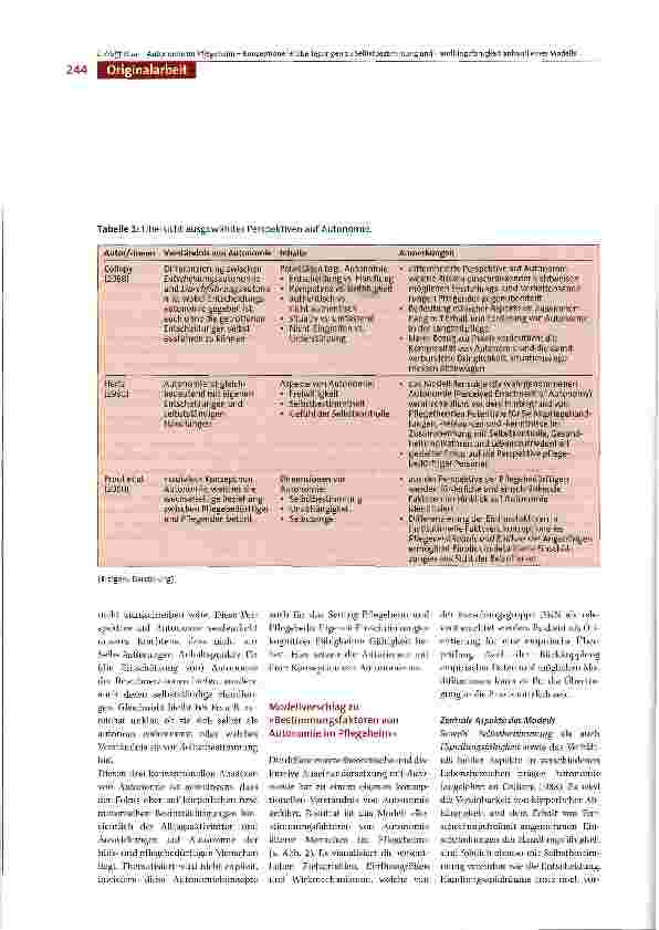 Vorschauseite 5: Autonomie im Pflegeheim -Konzeptionelle Überlegungen zu Selbstbestimmungund Handlungsfähigkeit anhand eines Modells