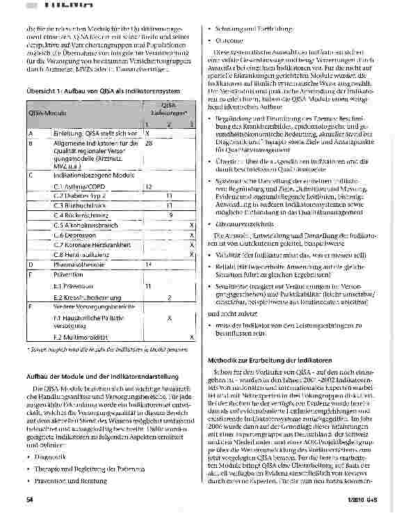 Vorschauseite 3: QISA-Das Qualitätsindikatorensystem für die ambulante Versorgung