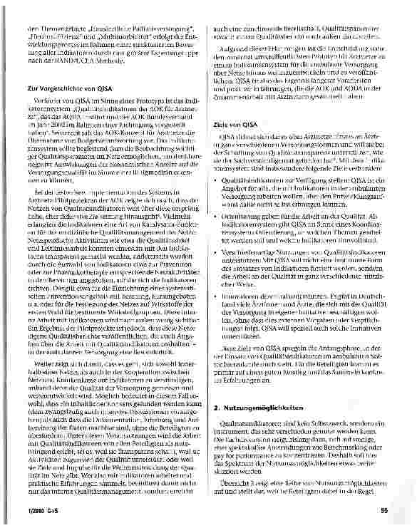 Vorschauseite 4: QISA-Das Qualitätsindikatorensystem für die ambulante Versorgung