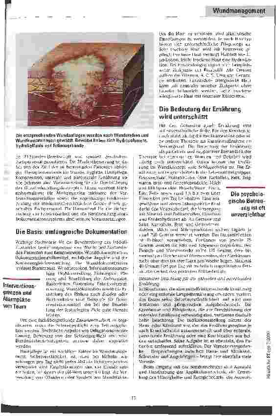 Vorschauseite 2: Effektiv und kostengünstig Wundtherapie als ganzheitliches System