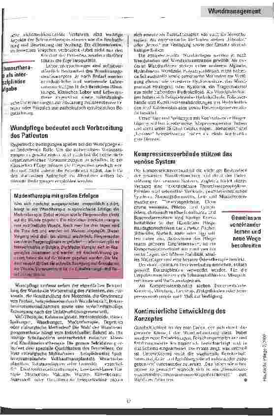Vorschauseite 4: Effektiv und kostengünstig Wundtherapie als ganzheitliches System