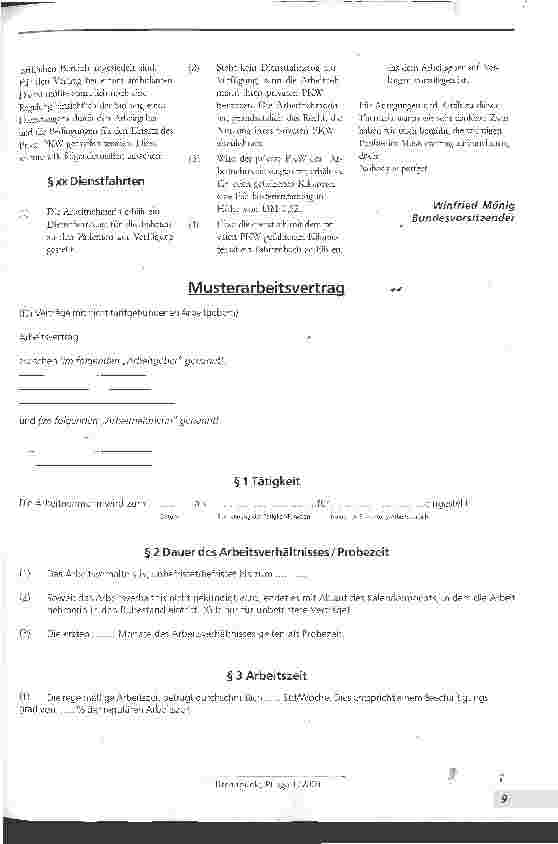 Vorschauseite 2: Arbeitsvertrag ohne Tarifvertrag