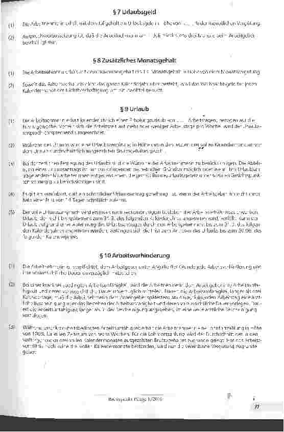 Vorschauseite 4: Arbeitsvertrag ohne Tarifvertrag