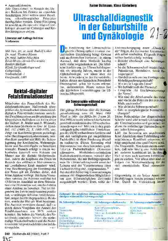 Vorschauseite 3: Mikrochirurgie in der Gynäkologie - Möglichkeiten und Grenzen