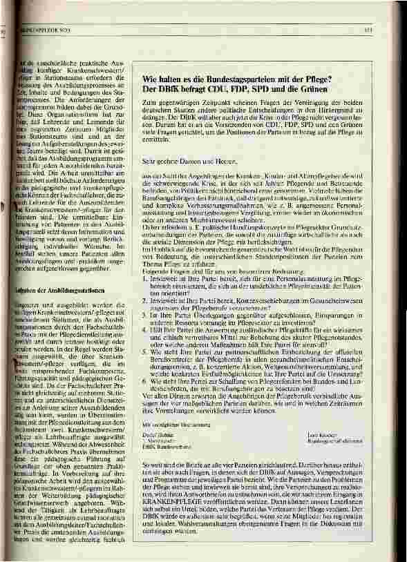 Vorschauseite 2: Zur praktischen Ausbildung von Krankenschwestern/-pfleger in der DDR