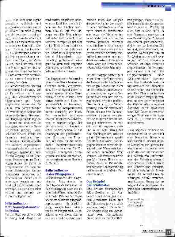 Vorschauseite 2: Anleitung zur biographischen Selbstreflexion