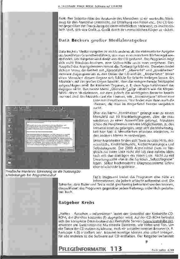 Vorschauseite 5: Pflege digital. Software auf CD-ROM