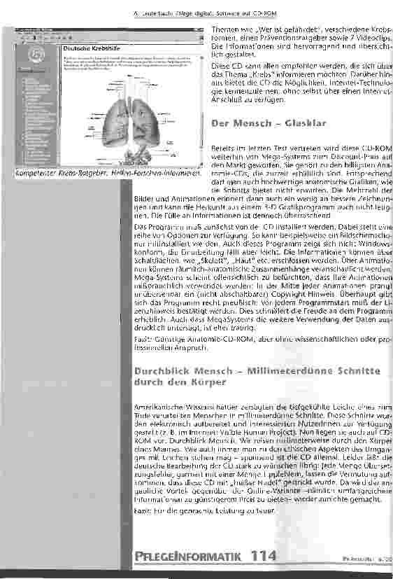 Vorschauseite 6: Pflege digital. Software auf CD-ROM