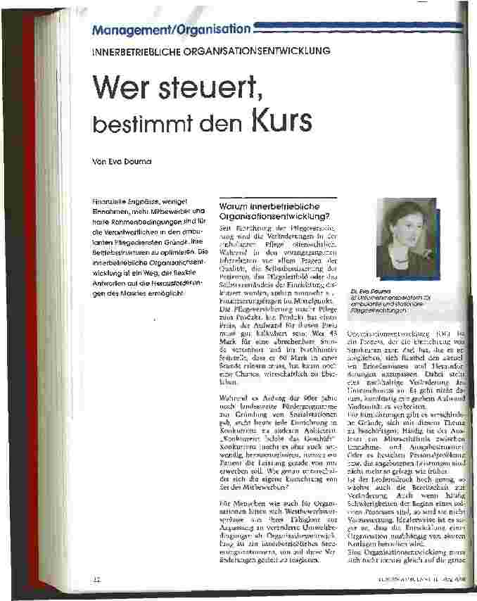 Vorschauseite 1: Wer steuert, bestimmt den Kurs