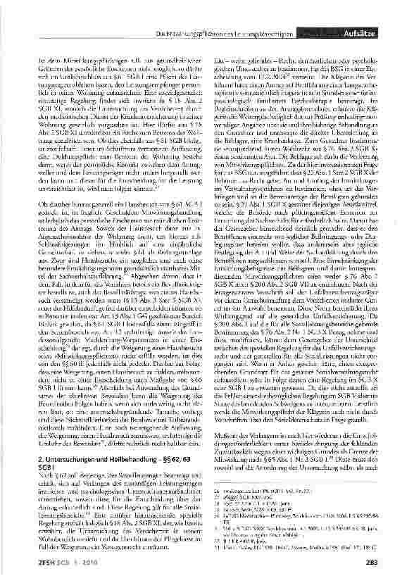 Vorschauseite 6: Die Mitwirkungspflichten des Leistungsberechtigten nach §§60 ff. SGBI