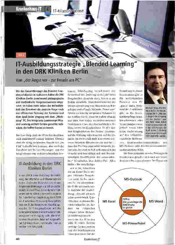 Vorschauseite 1: IT-Ausbildungsstrategie „Blended Learning in den DRK Kliniken Berlin