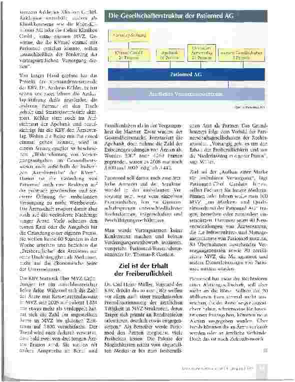 Vorschauseite 2: Versorgungszentren in Ärztehand
