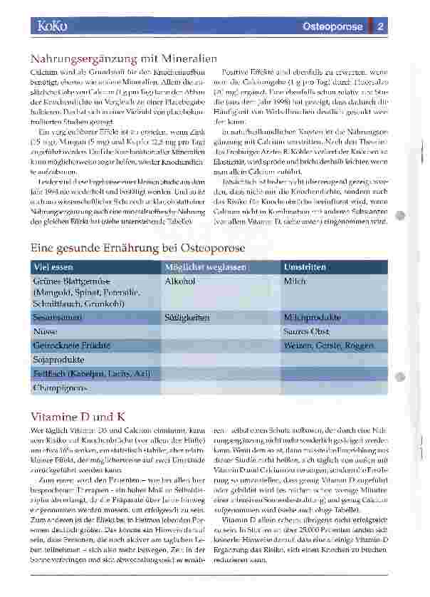 Vorschauseite 2: Osteoporose