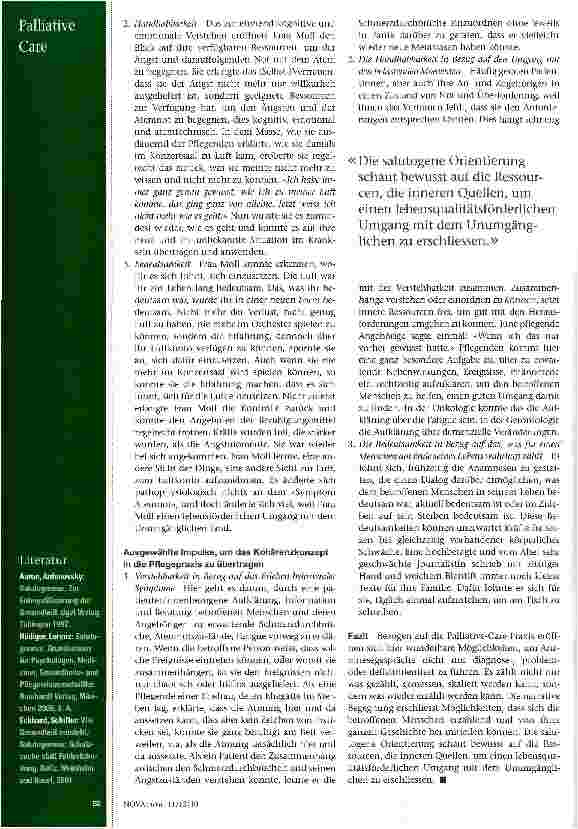 Vorschauseite 5: Von der Praxis der Salutogenese