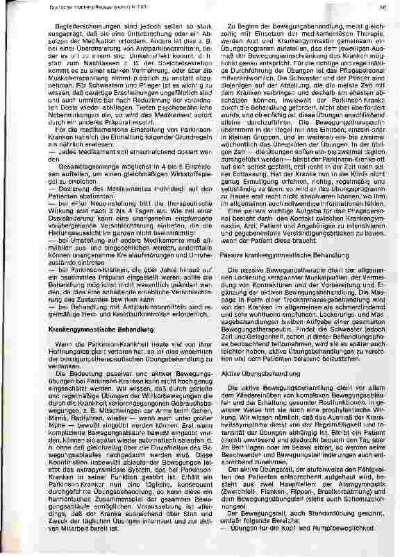 Vorschauseite 4: Klinische Behandlung und Pflege des Parkinson-Kranken