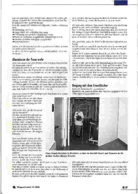 Vorschauseite 3: 26 Fragen an die Feuerwehr Brandschutz im Krankenhaus